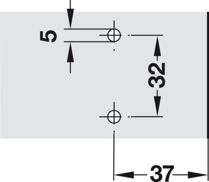Salice Mounting Plates - with Pre-mounted Screws and Expanding Dowels - Image 3