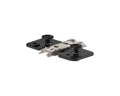 Blum CLIP Mounting Plate - in Onyx Black (0mm Expando)