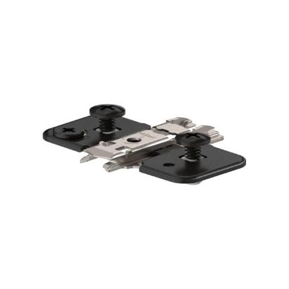 Blum CLIP Mounting Plate - in Onyx Black (0mm Expando)