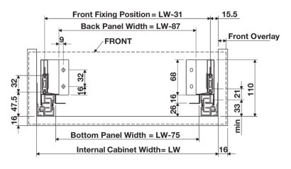 HAFELE Alto Slim Soft Close Drawer Set - Height H84 - Image 6