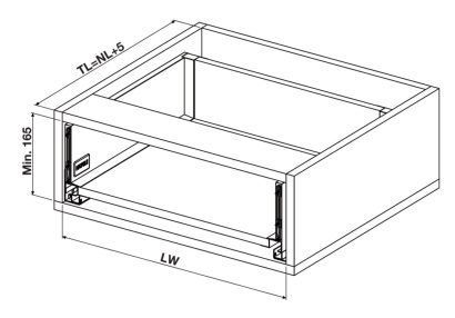 HAFELE Alto Slim Soft Close Drawer Set - Height H135 - Image 4